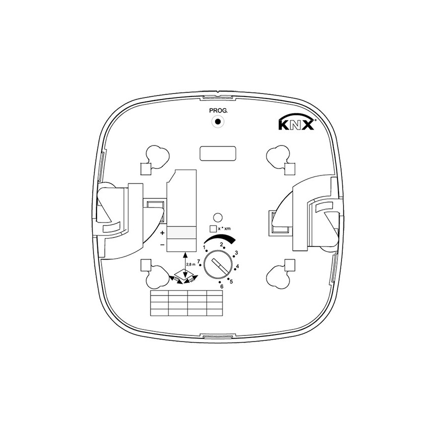 Steinel 079536 - Prezenční hlásič HF 360 KNX bílá