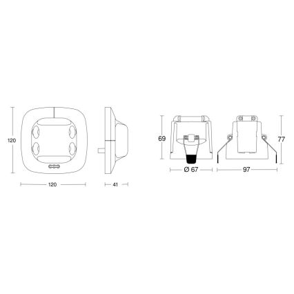 Steinel 079604 - Prezenční hlásič Dual US KNX bílá