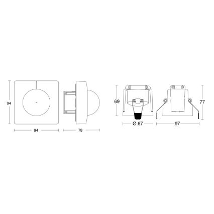 Steinel 079673 - Senzor pohybu IS 345 COM1 230V bílá