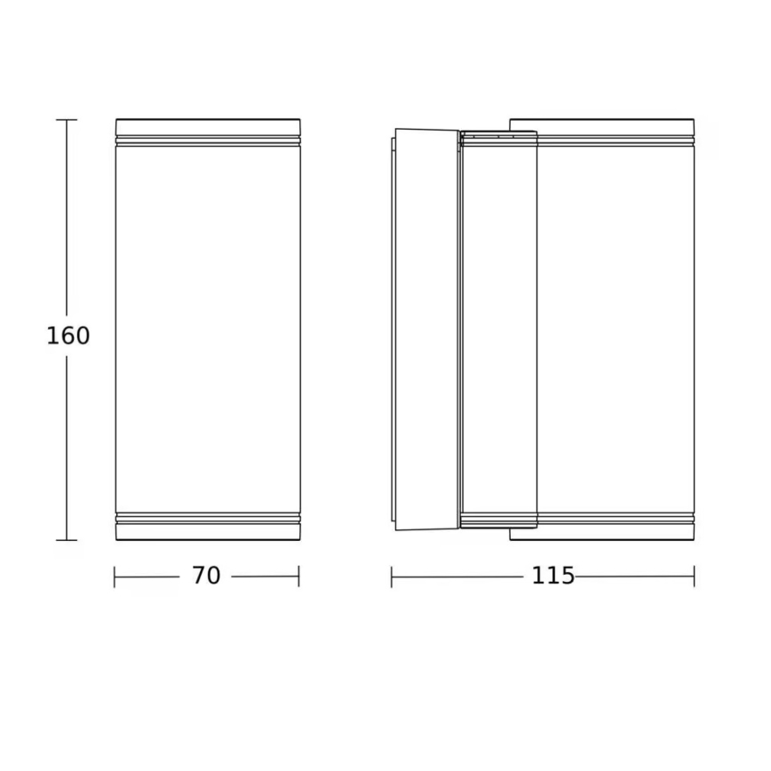 Steinel 087753 - LED Venkovní nástěnné svítidlo 2xGU10/14,5W/230V L 940 IP44