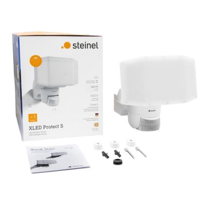 Steinel 089894 - LED Reflektor se senzorem XLED PROTECT LED/14,3W/230V 3000K IP54 bílá