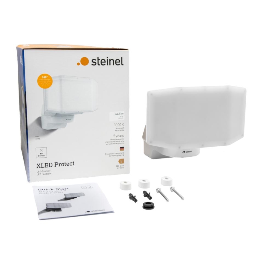 Steinel 090005 - LED Reflektor XLED PROTECT LED/13,6W/230V 3000K IP54 bílá