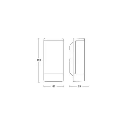 Steinel 094270 - Venkovní nástěnné svítidlo 1xE27/15W/230V L 14 IP44