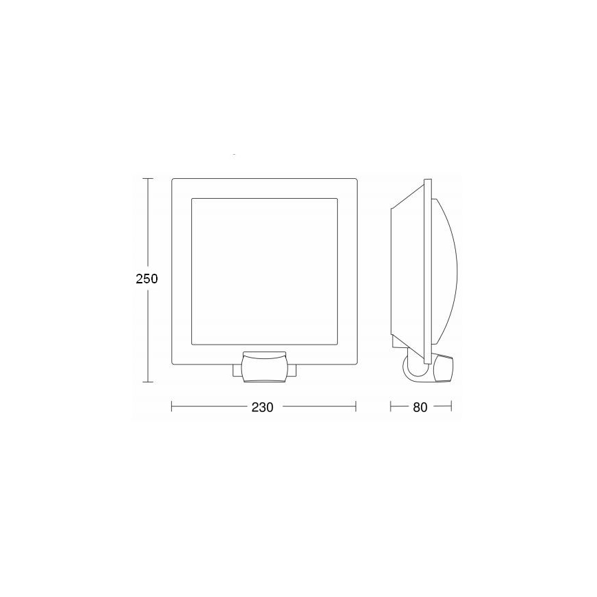 Steinel 566814 - Venkovní nástěnné senzorové svítidlo 1xE27/60W/240V L 20 S IP44