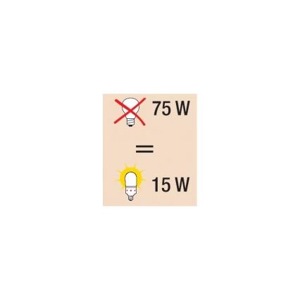 STEINEL 621810 - E27/15W Úsporná žárovka se senzorem SenzorLight plus