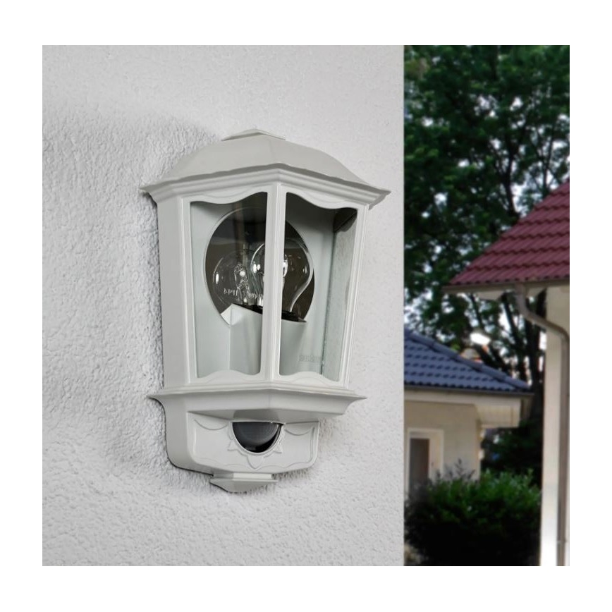 Steinel 644512 - Venkovní nástěnné svítidlo se senzorem L 190 S 1xE27/100W/230V IP44