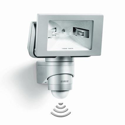STEINEL 646318 - HS 150 DUO platinový vzhled senzorová lampa pro venkovní prostory
