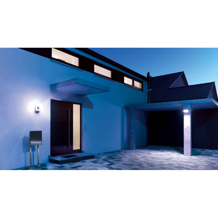 STEINEL 650612 - L1 Venkovní senzorová lampa černá/bílá IP44