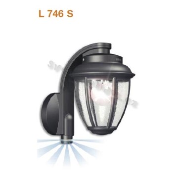 STEINEL 654214 - L 746 S Venkovní senzorové nástěnné svítidlo IP44