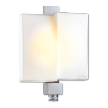 STEINEL 658410 - Venkovní nástěnná lampa se senzorem L 309 S hliník IP44