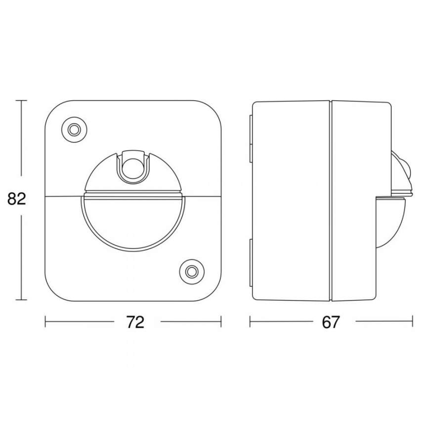 STEINEL 66048 - Venkovní infračervený senzor IR 180 AP 180° IP54 bílá