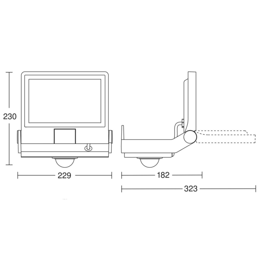 Steinel - LED Reflektor se senzorem XLED PRO ONE S 18,4W/230V IP44 3000K antracit + dálkové ovládání