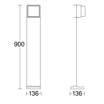 Steinel 078683 - LED Stmívatelná venkovní lampa se senzorem GL 85 SC 900 LED/9W/230V IP44