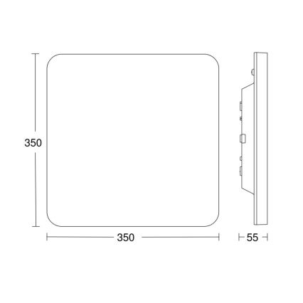 Steinel - LED Stmívatelné stropní svítidlo se senz.RSPROR30QBASICSC 23,26W/230V IP40 3000K