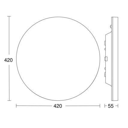 Steinel - LED Stmívatelné stropní svítidlo se senz.RSPROR30QBASICSC 23,26W/230V IP40 4000K