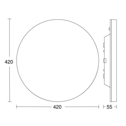 Steinel 067793 - LED Stmívatelné stropní svítidlo se senzorem RS PRO R30 plus SC 23,7W/230V 3000K IP40