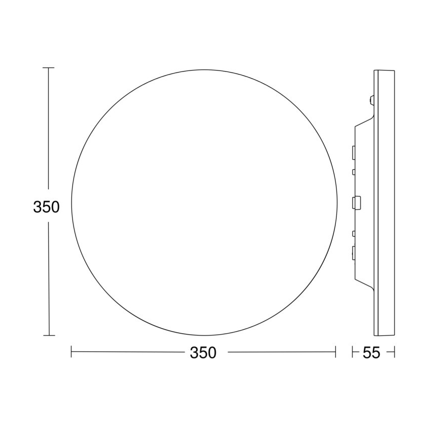 Steinel - LED Stmívatelné stropní svítidlo se senzorem RSPROR20BASIC 15,3W/230V IP40 3000K