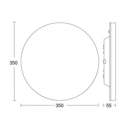 Steinel-LED Stmívatelné svítidlo se senzorem RSPROR20BASIC 15,3W/230V IP40 4000K