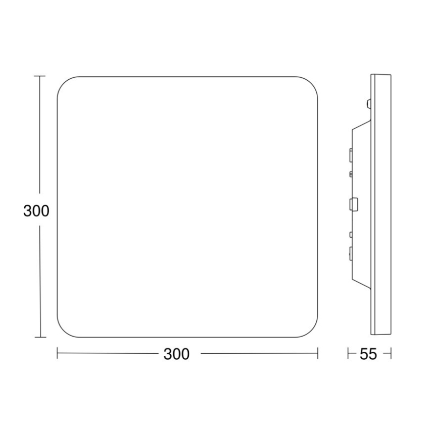 Steinel - LED Stmívatelné stropní svítidlo se senzorem RSPROR20BASICQ 15,3W/230V IP40 4000K
