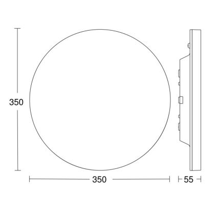 Steinel 067724 - LED Stmívatelné stropní svítidlo se senzorem RS PRO R20 PLUS 15,86W/230V IP40 4000K