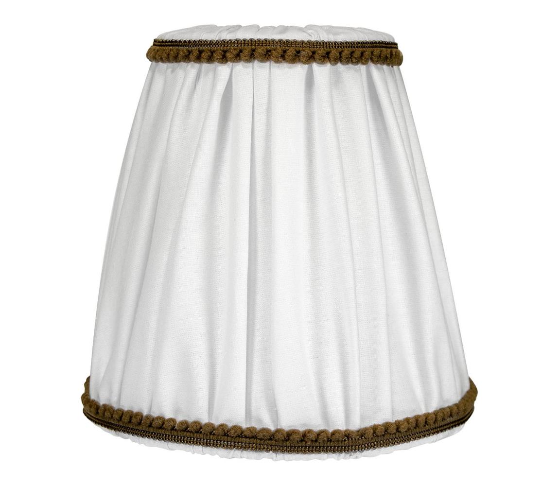 Duolla Stínidlo E27 pr. 15 cm bílá/hnědá DU603065