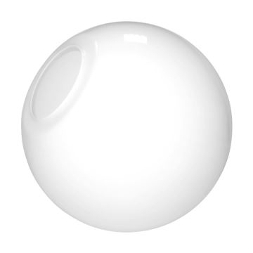 Stínidlo KOULE 350 mm otvor 110 mm mléčná