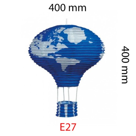 Stínidlo modrá létající balón E27 400x400 mm
