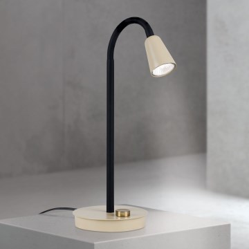 Stmívatelná flexibilní stolní lampa DOTTY 1xGU10/10W/230V béžová/černá