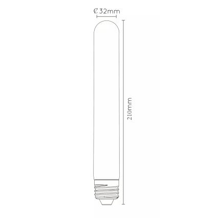 Stmívatelná LED žárovka 21 cm E27/5W/230V 2700K - Lucide 49031/05/60