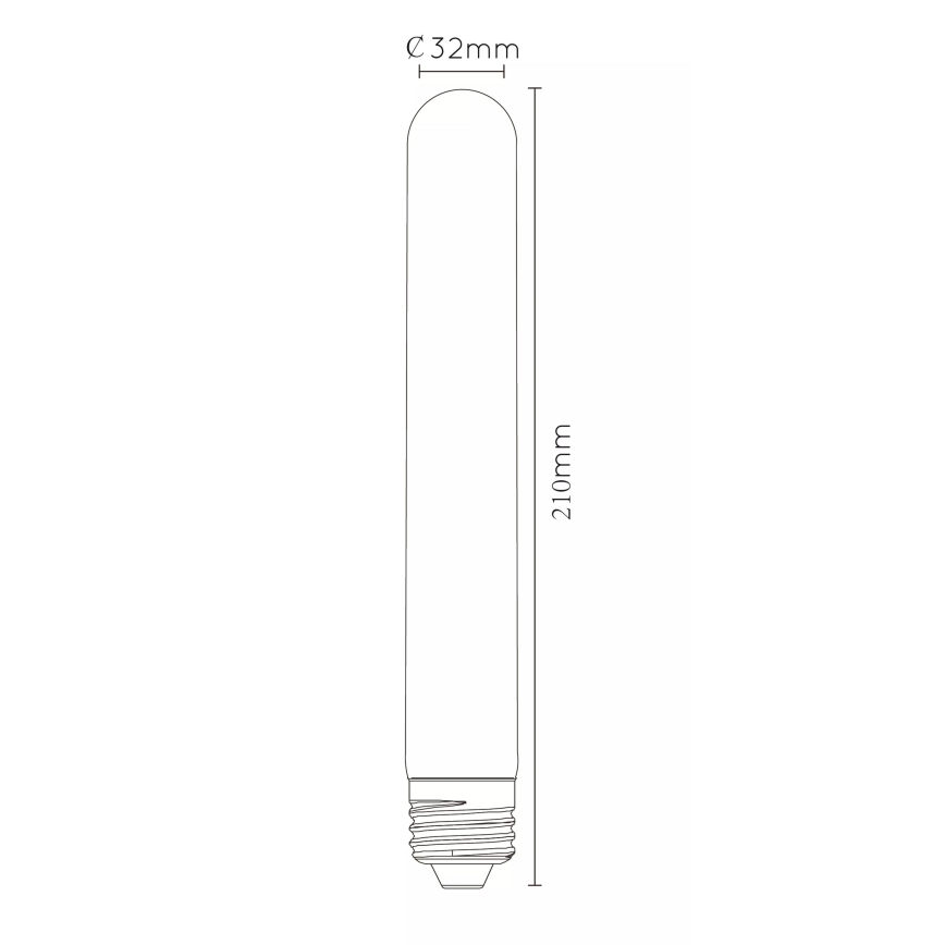Stmívatelná LED žárovka 21 cm E27/5W/230V 2700K - Lucide 49031/05/60
