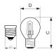 Stmívatelná průmyslová žárovka P45 E27/28W/230V 2800K - Philips 925647444201