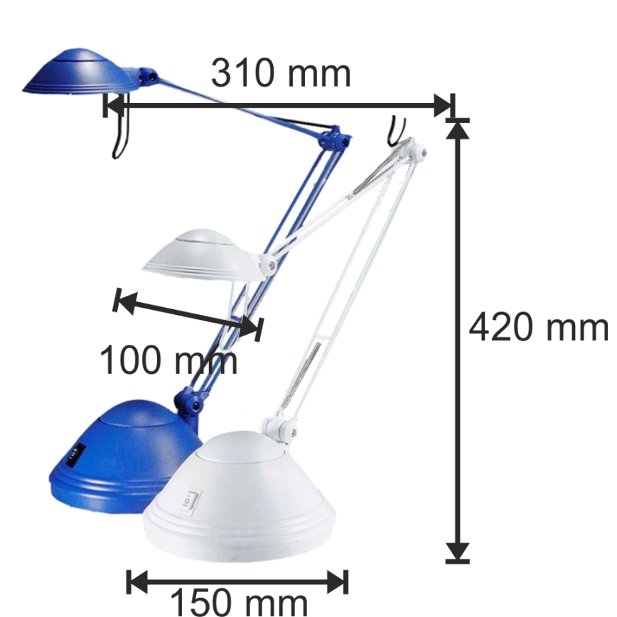 Stmívatelná stolní lampa ELA 1xGY6,35/50W/230V/12V bílá