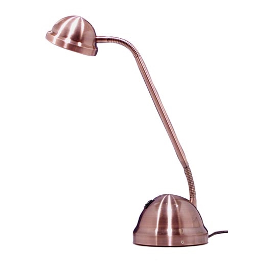 Stmívatelná stolní lampa VEGA 1xGY6,35/50W/230V/12V měď