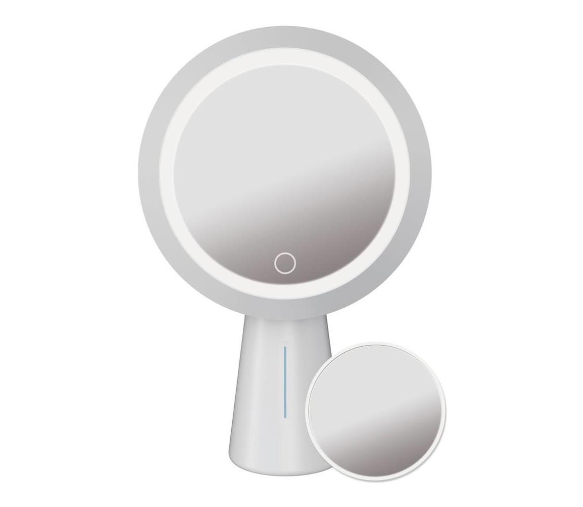 Platinet LED kruhové kosmetické zrcátko 3W bílé s dotykovým senzorem