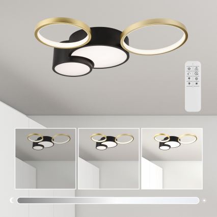 Stmívatelné stropní svítidlo ALIZEE LED/30W/230V 3000-6500K černá/zlatá