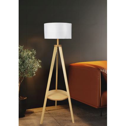 Stojací lampa 1xE27/40W/230V bílá