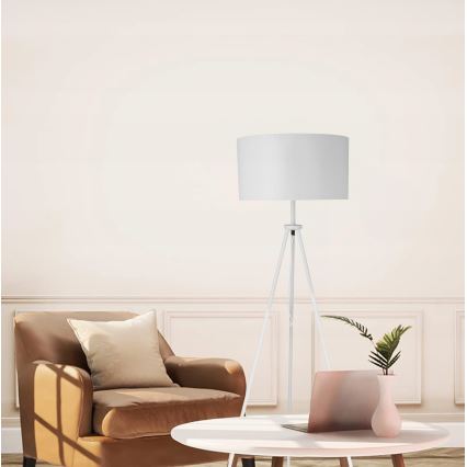 Stojací lampa 1xE27/40W/230V bílá