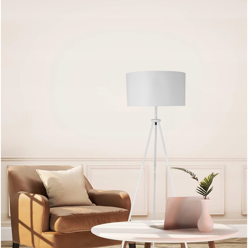 Stojací lampa 1xE27/40W/230V bílá