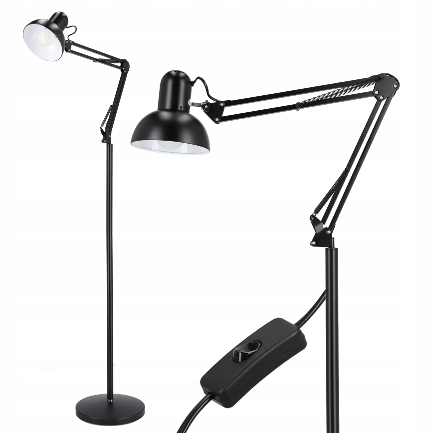 Stojací lampa 1xE27/40W/230V černá