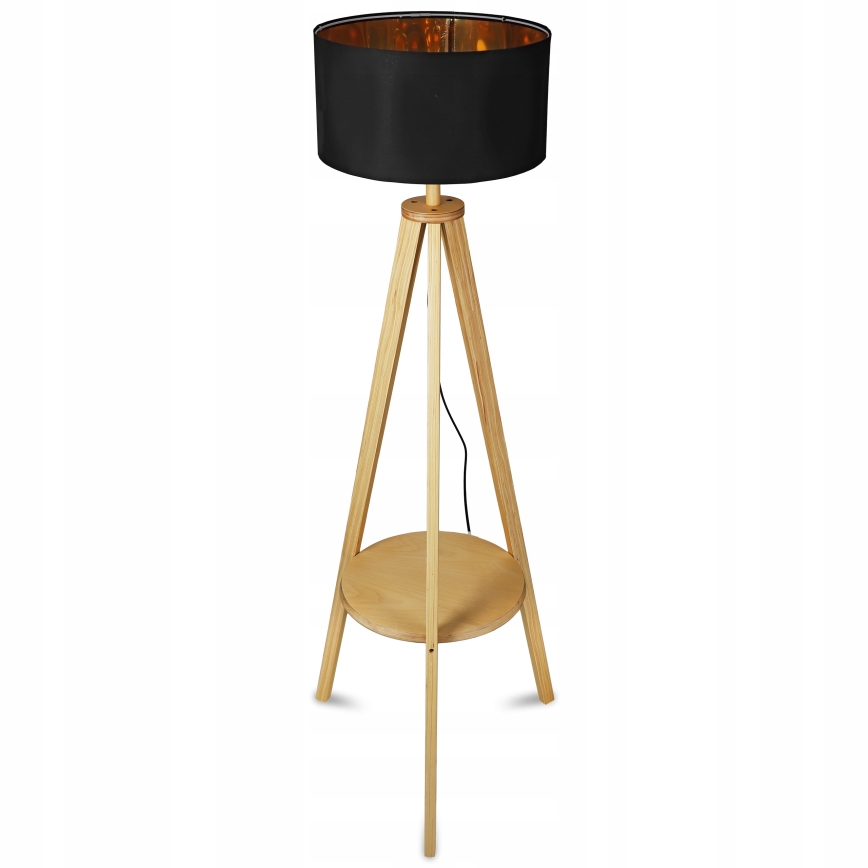 Stojací lampa 1xE27/40W/230V černá