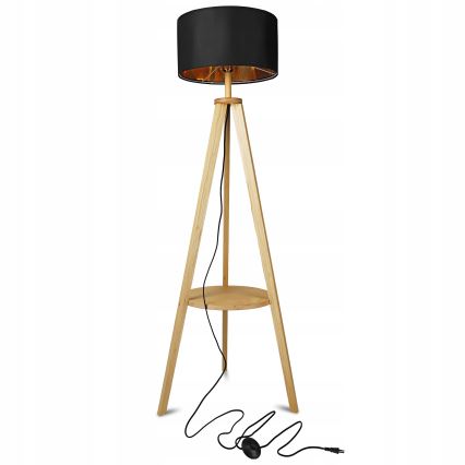 Stojací lampa 1xE27/40W/230V černá