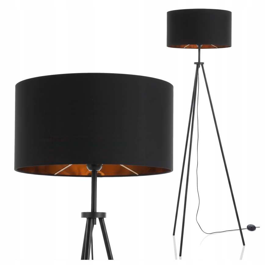 Stojací lampa 1xE27/40W/230V černá