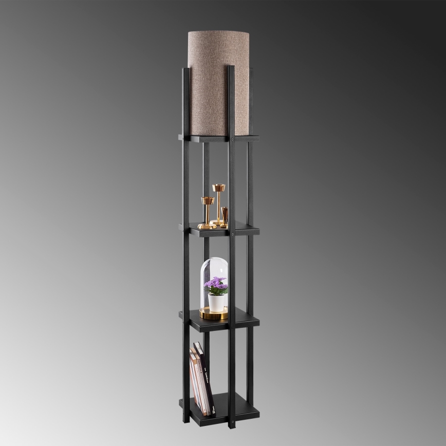 Stojací lampa 1xE27/40W/230V hnědá