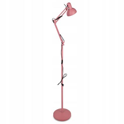 Stojací lampa 1xE27/40W/230V růžová