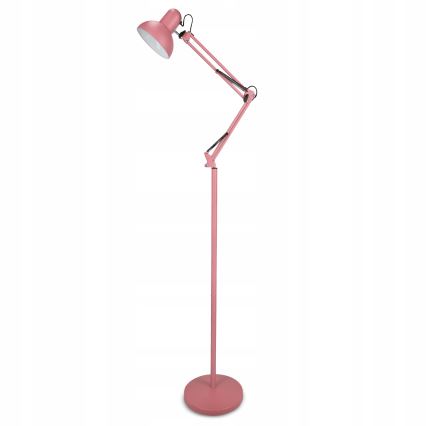Stojací lampa 1xE27/40W/230V růžová
