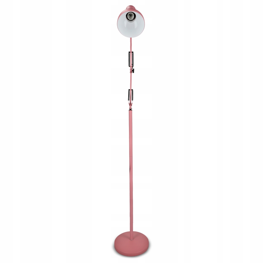 Stojací lampa 1xE27/40W/230V růžová