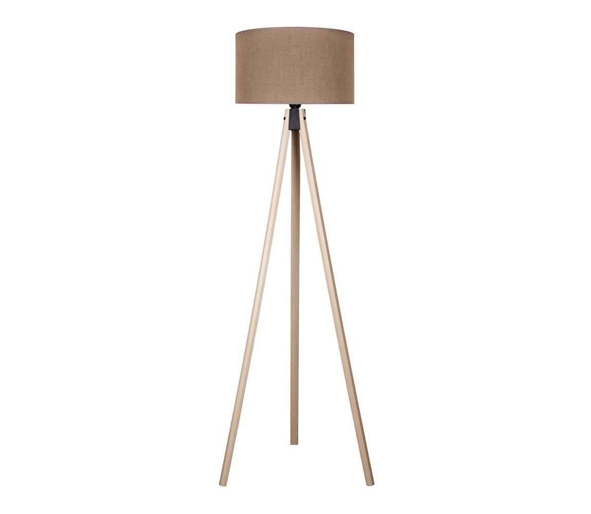 Duolla Stojací lampa 1xE27/60W/230V hnědá/béžová DU82597SD