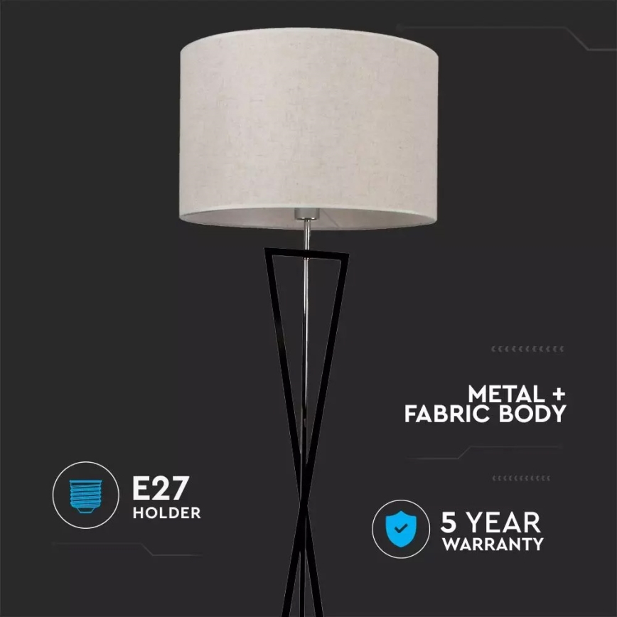 Stojací lampa 1xE27/60W/230V