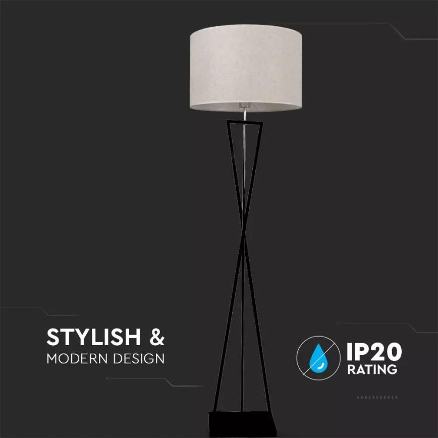 Stojací lampa 1xE27/60W/230V