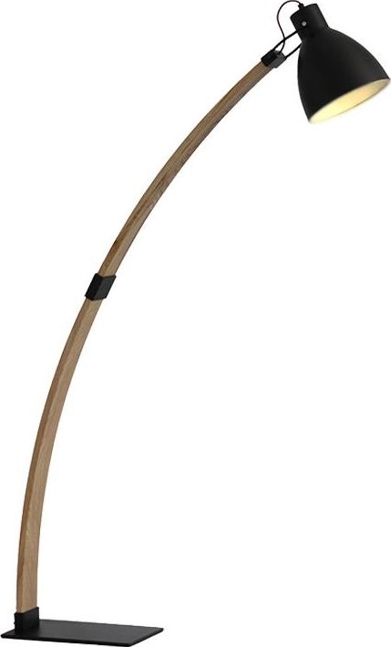 Stojací lampa 1xE27/60W/230V jasan/černá